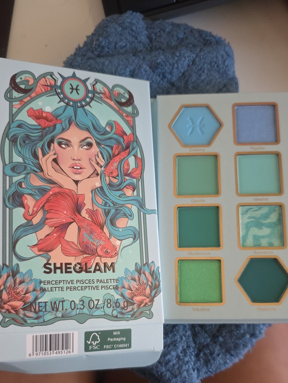 SHEGLAM Perceptive Pisces Eyeshadow Palette — Makeup Bag Included